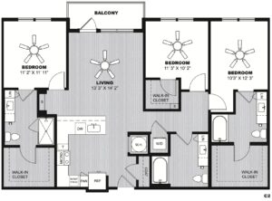 Austin luxury apartments, two-bedroom apartment floor plan, luxury two-bedroom apartments, luxury apartments near Austin